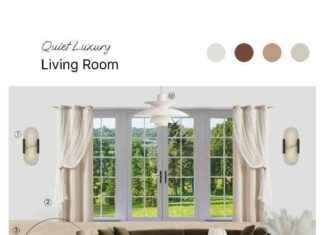 Salon de luxe paisible : tableau de produits avec liste de shopping news-20092024-070028