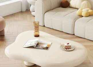 Table basse abstraite incurvée: Produit de la semaine news-22092024-230603