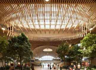 Aéroport de Portland: Expansion avec une Canopée de Toit en Bois de Masse impressionnante aroport-de-portland-expansion-avec-une-canope-de-toit-en-bois-de-masse-impressionnante