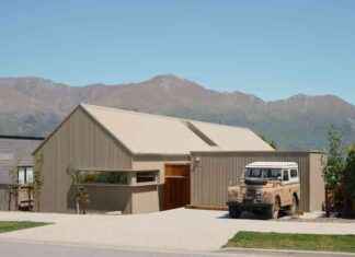 Maison de montagne en Nouvelle-Zélande entièrement couverte d’acier ondulé maison-de-montagne-en-nouvelle-zlande-entirement-couverte-dacier-ondul