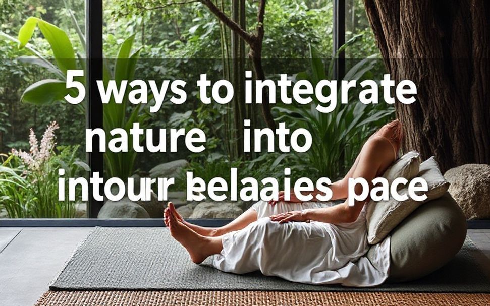 5 façons d'intégrer la nature dans votre espace de détente