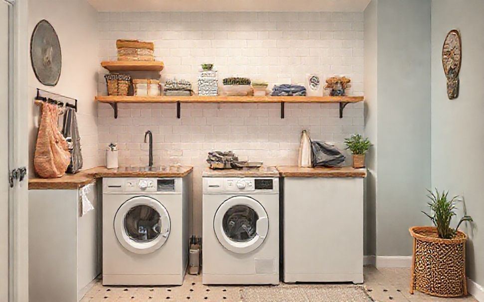 5 façons d'optimiser l'espace dans votre buanderie de 2m²