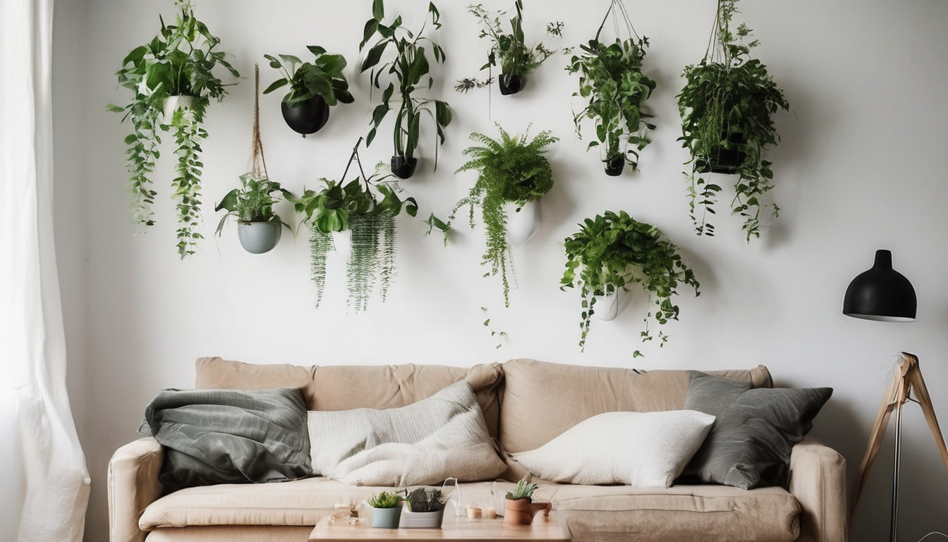 Le secret des plantes suspendues pour dynamiser vos murs à petit prix