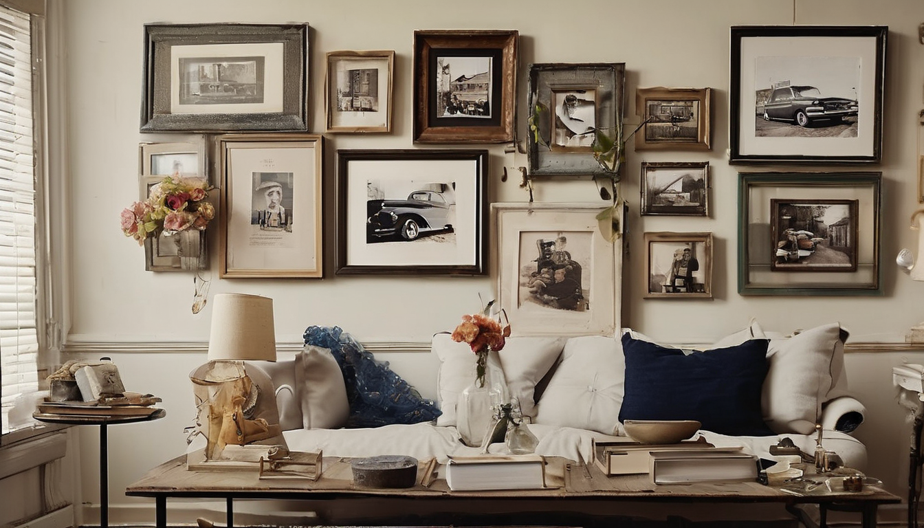 Comment créer un mur de cadres unique avec des trouvailles de brocante 5 Le secret pour fixer solidement vos cadres de brocante sans abîmer vos murs