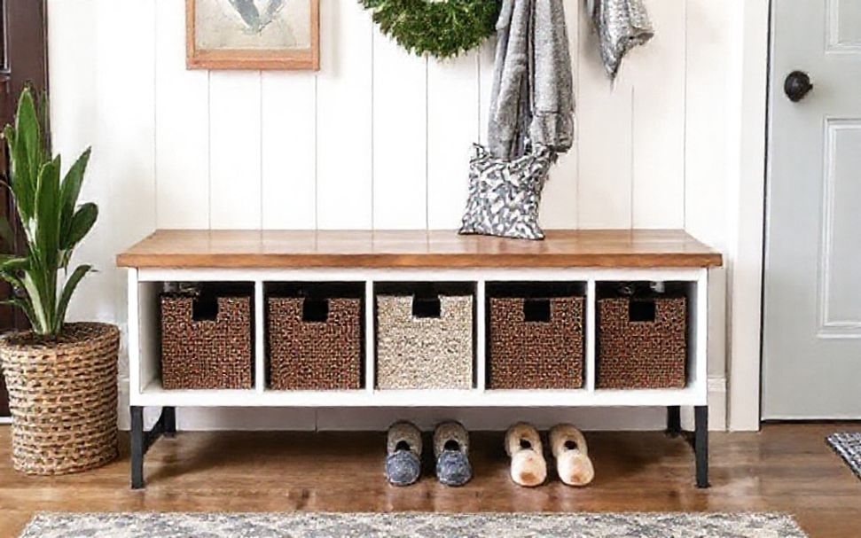 Créez un banc de rangement pratique pour votre entrée. 4 Les 5 étapes clés pour créer un banc de rangement pratique pour votre entrée