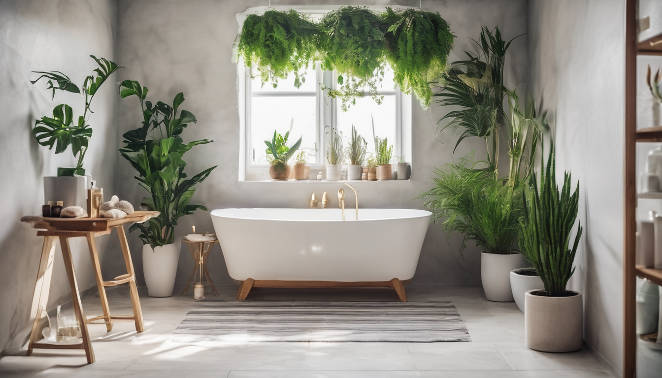 Décoration salle de bain : 8 idées stylées à moins de 50 euros 3 Pourquoi opter pour des plantes dans votre décoration de salle de bain