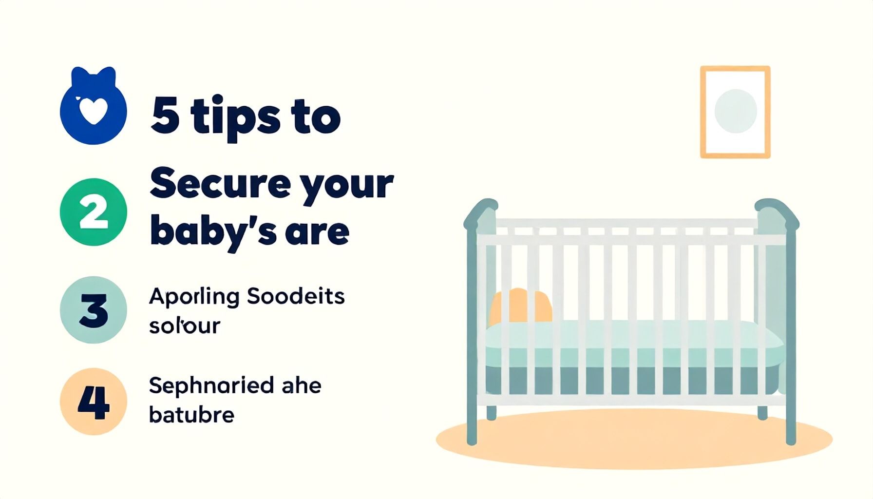 5 astuces pour sécuriser le berceau de votre bébé