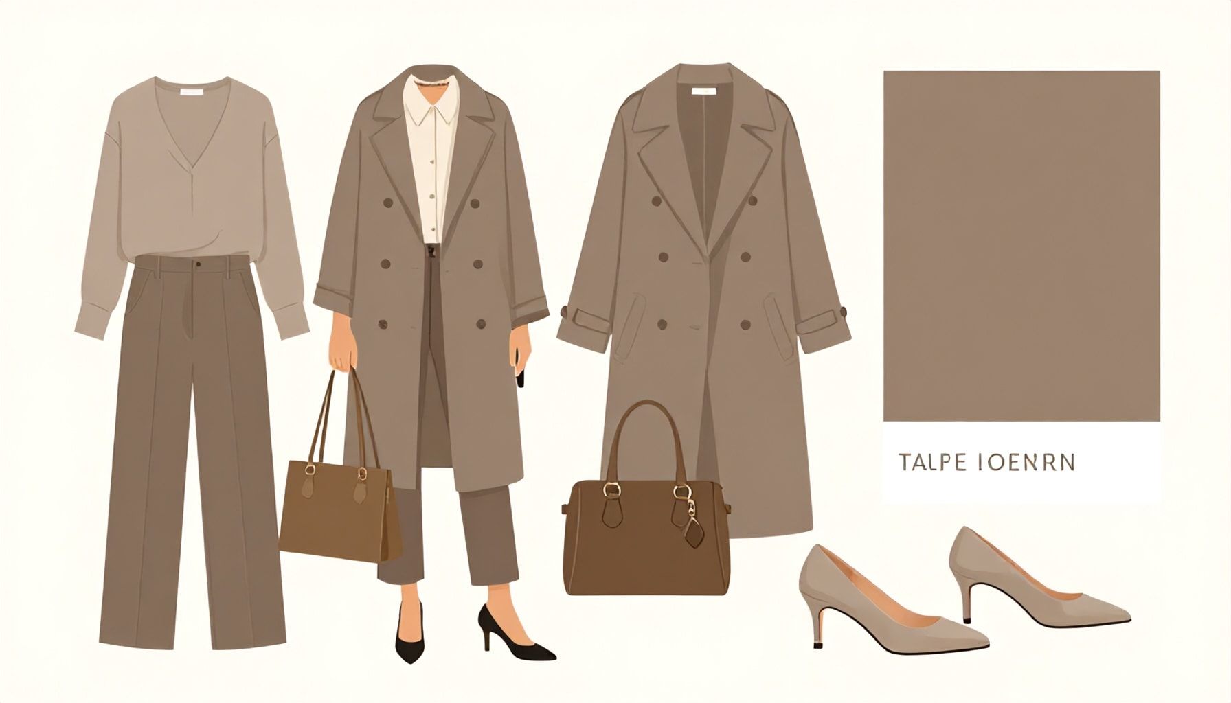 Le Taupe : La Couleur Élégance et Polyvalence 1 Comment accessoiriser avec la taupe couleur pour un look sophistiqué
