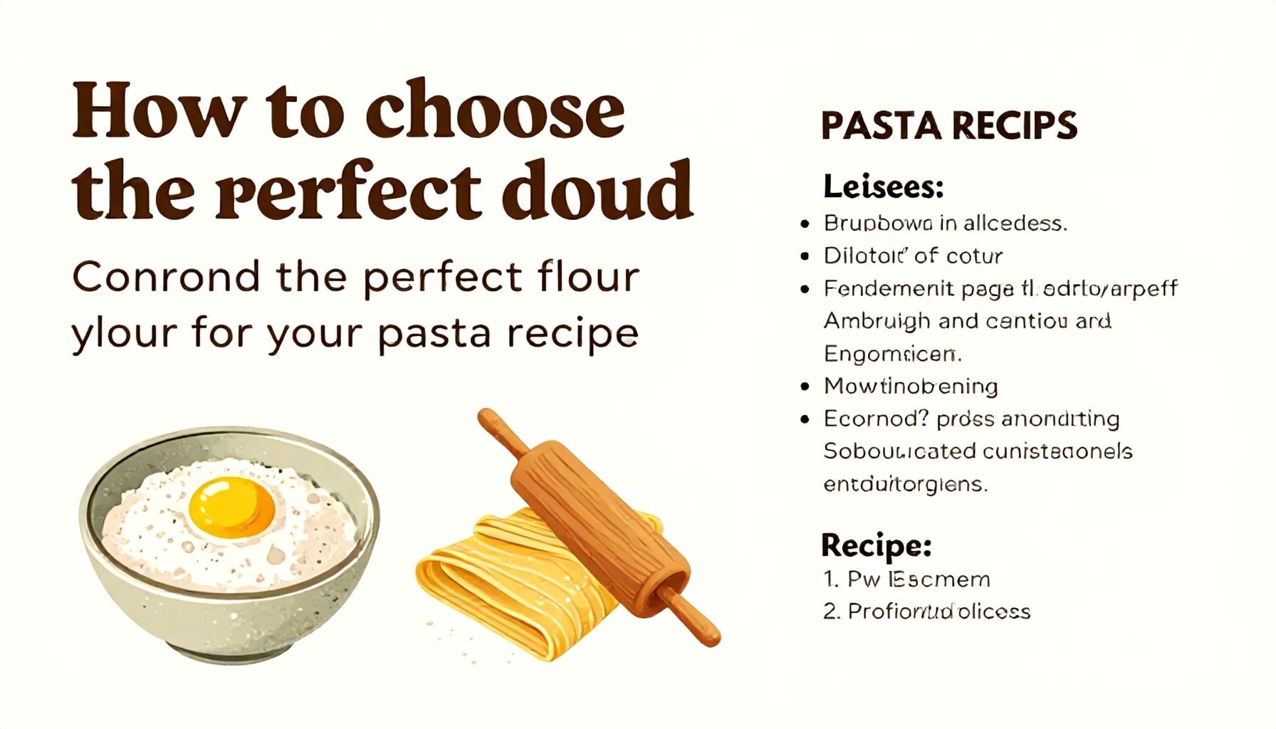 Comment choisir la farine parfaite pour votre recette de pâtes