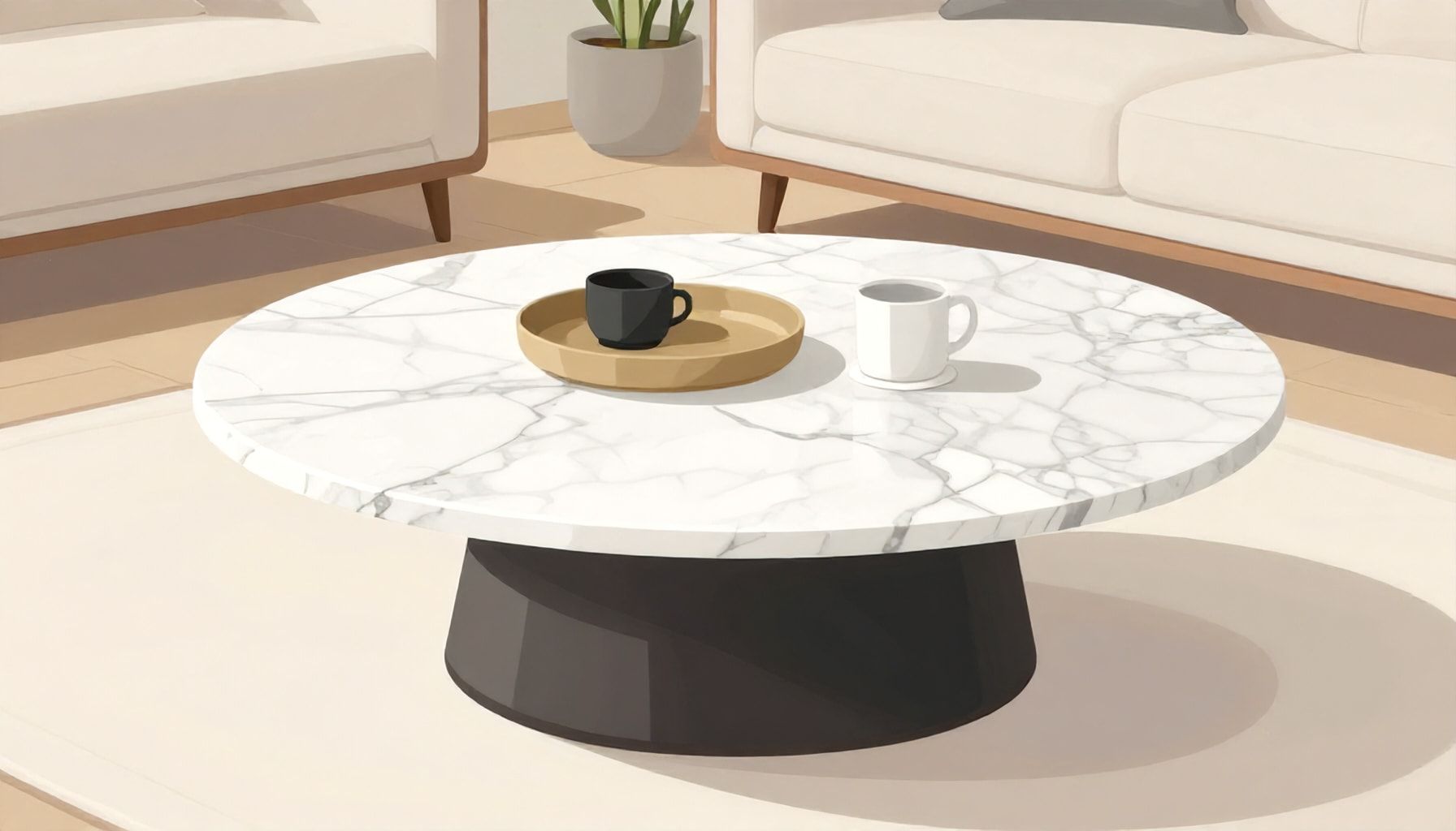 Comment choisir la teinte de marbre parfaite pour votre table basse