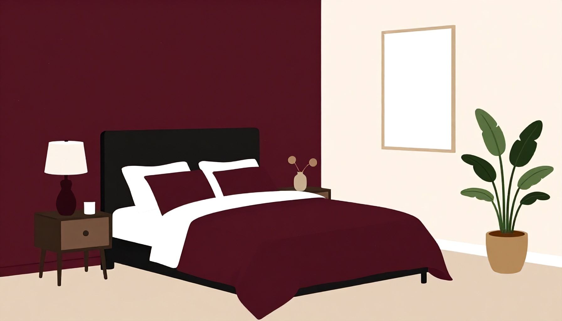 Le bordeaux : une couleur intemporelle pour votre intérieur 5 Comment créer une ambiance chaleureuse avec la couleur bordeau dans la chambre à coucher