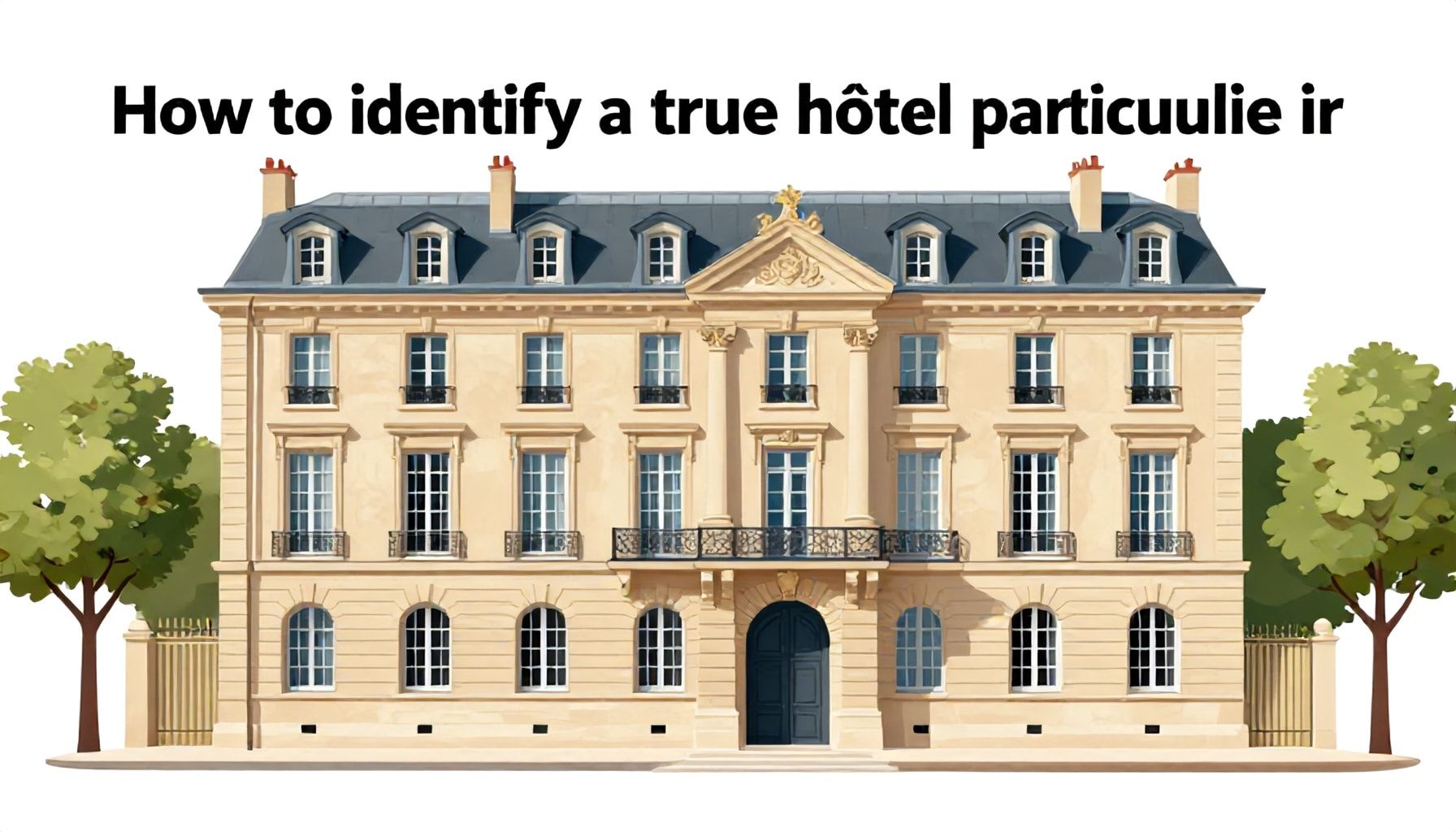 Comment identifier un vrai hôtel particulier à Paris