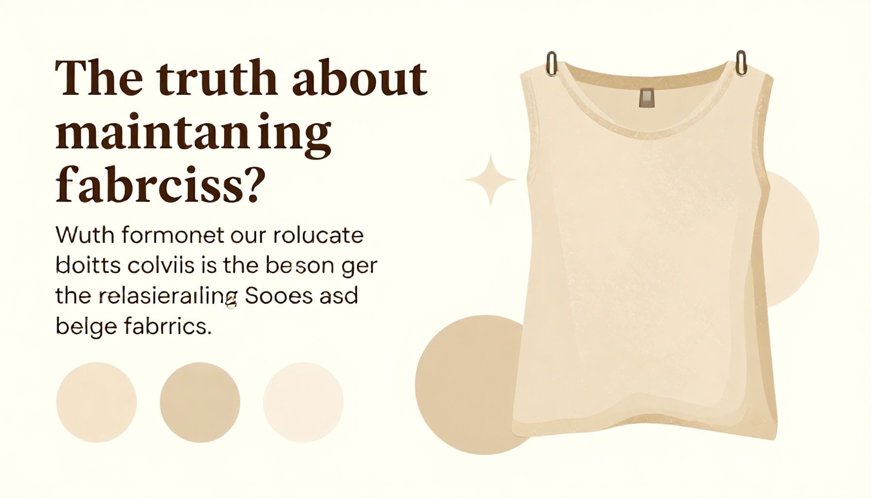 Le beige : l'élégance discrète de la neutralité 5 La vérité sur l'entretien des tissus beiges