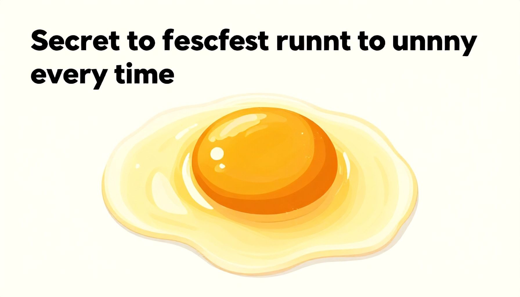 Le secret pour un jaune coulant à tous les coups