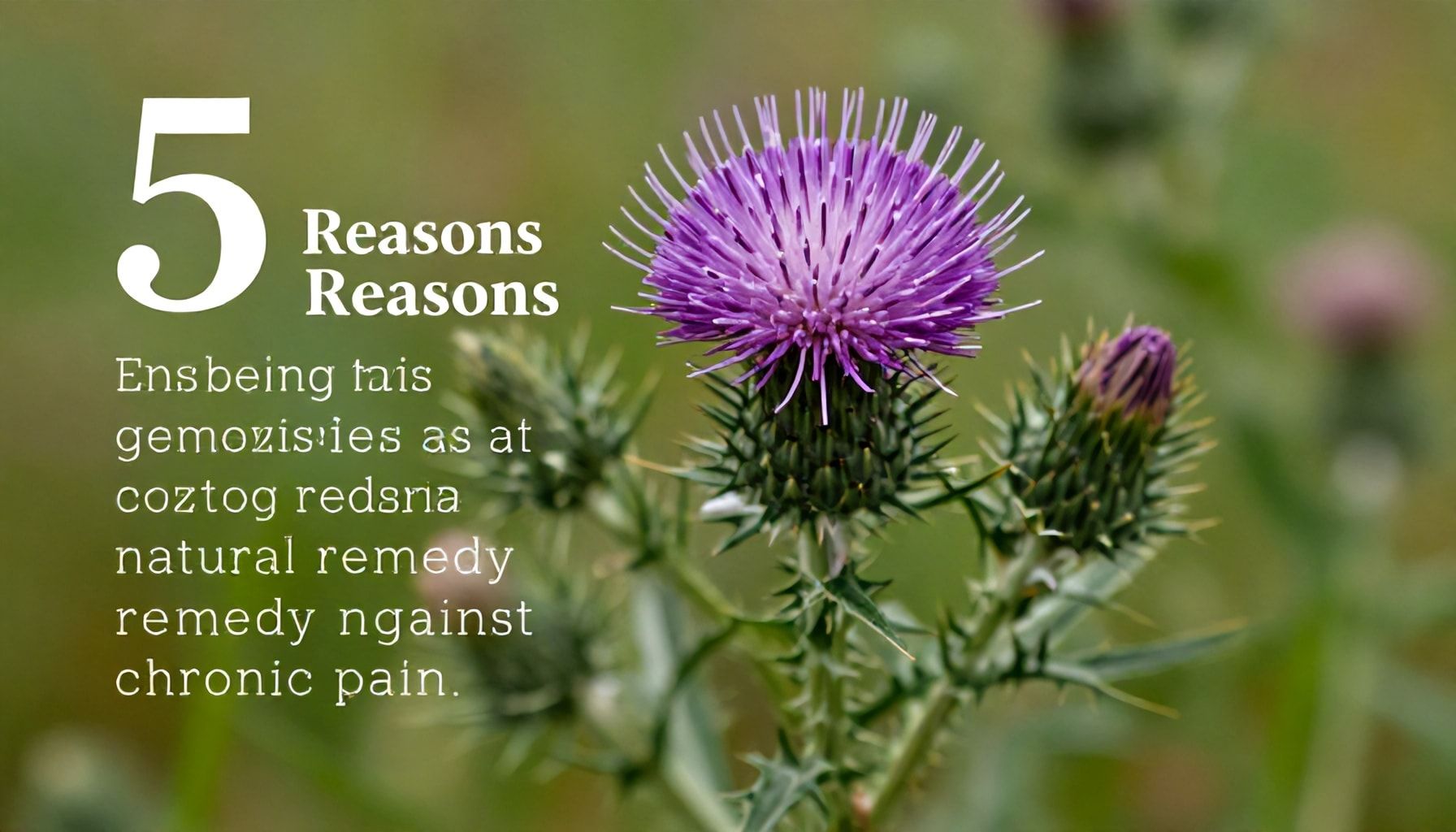Les avantages du chardon, une plante enracinée dans la médecine traditionnelle 2 Les 5 raisons pour lesquelles le chardon est reconnu comme un remède naturel contre la douleur chronique