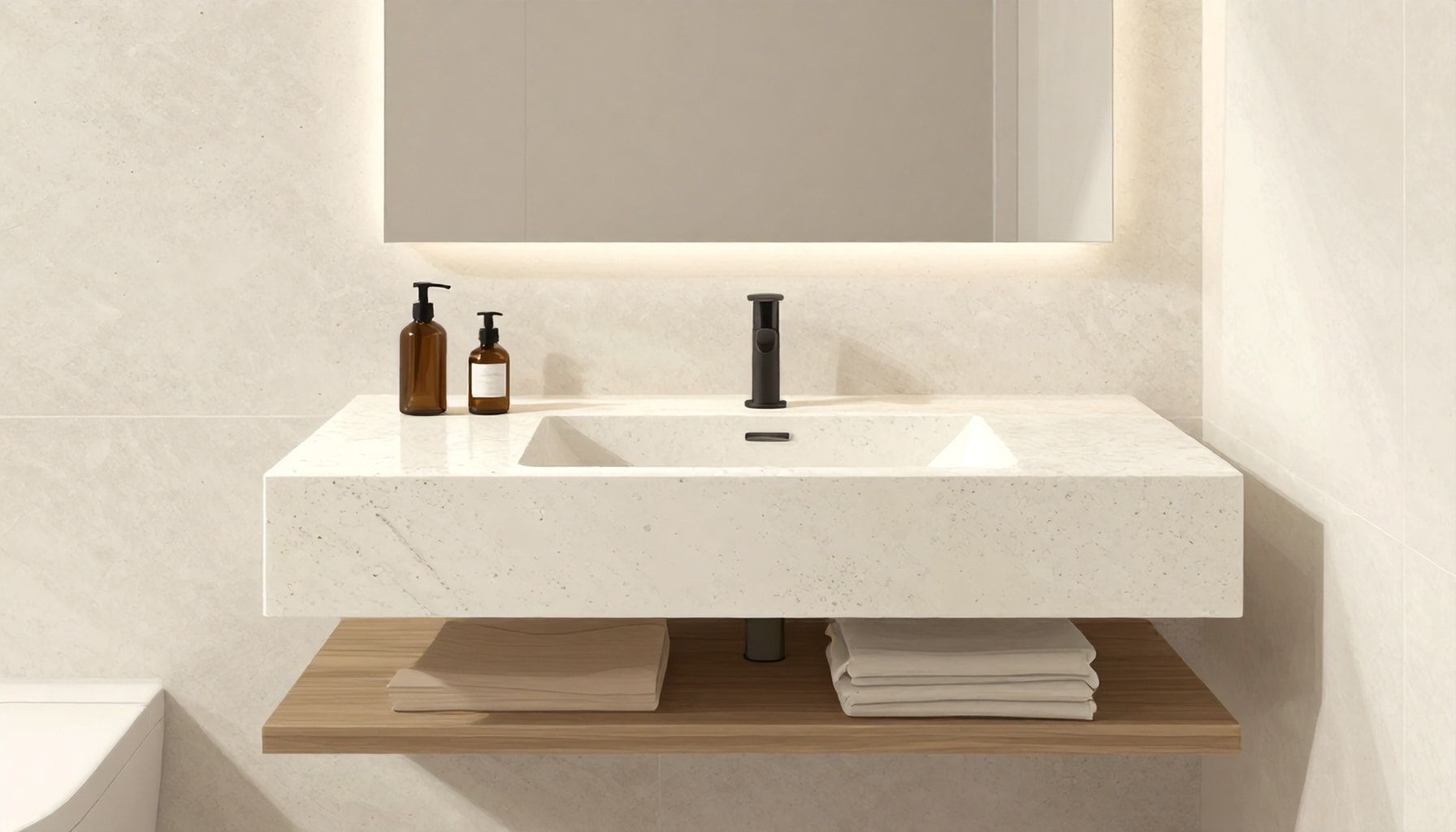 Les avantages inattendus du travertin dans une salle de bain moderne