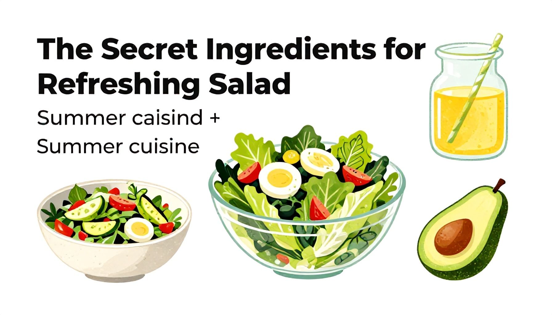 Découvrez les délices de la cuisine d'été 2 Les ingrédients secrets pour des salades d'été rafraîchissantes