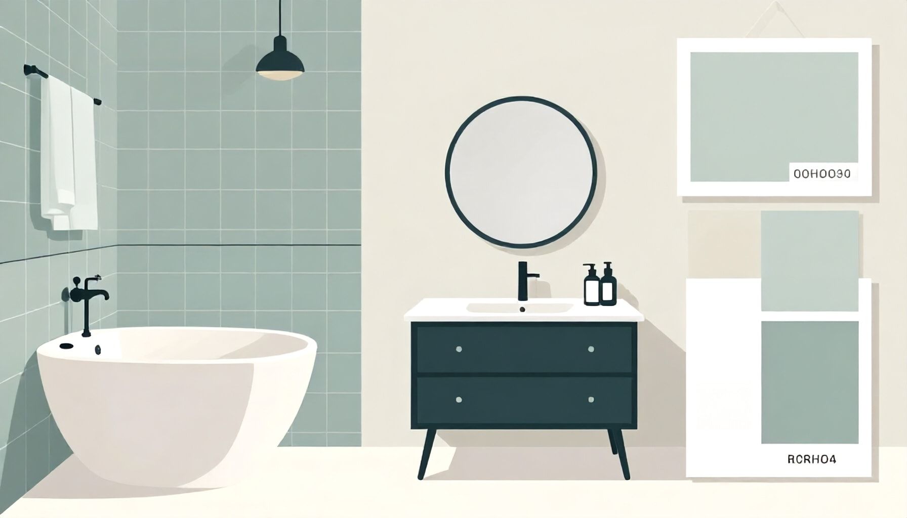 Les tendances couleurs pour une salle de bain moderne et étanche