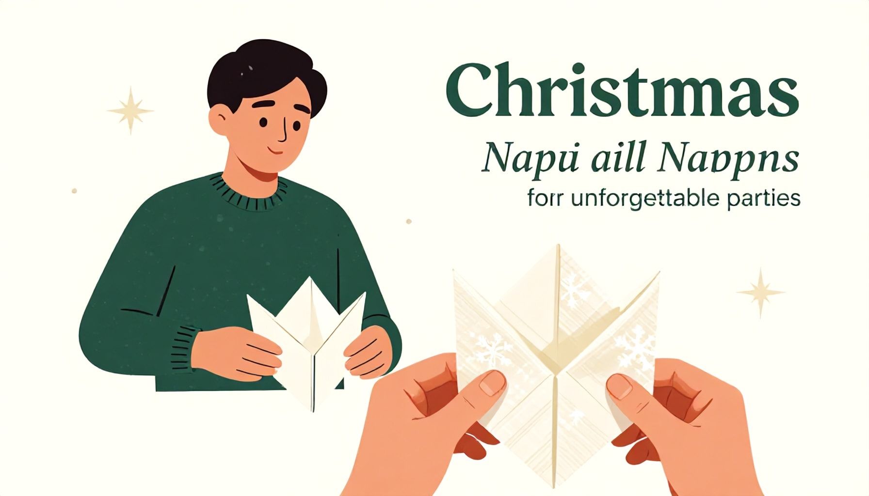 Créez des serviettes pliées élégantes pour Noël 5 Maîtrisez l'art du pliage de serviette pour des fêtes inoubliables