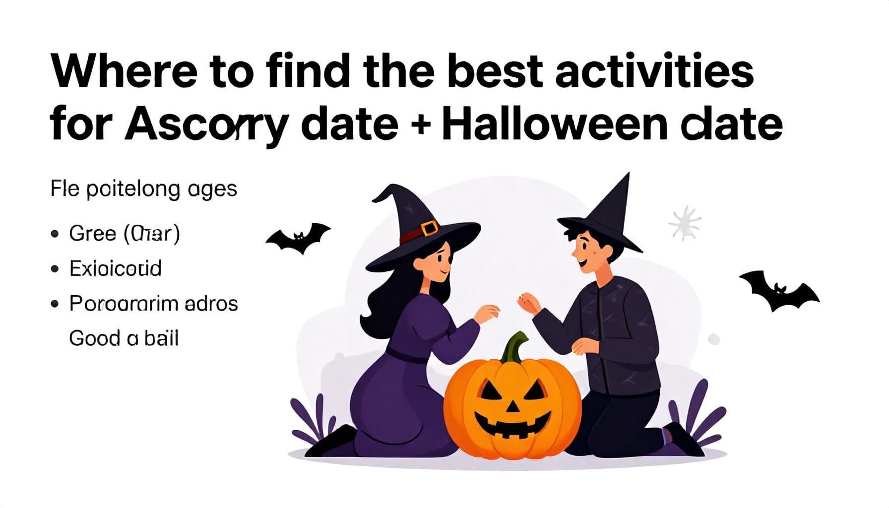 Un rendez-vous effrayant pour Halloween 5 Où trouver les meilleures activités pour un rendez-vous effrayant à Halloween