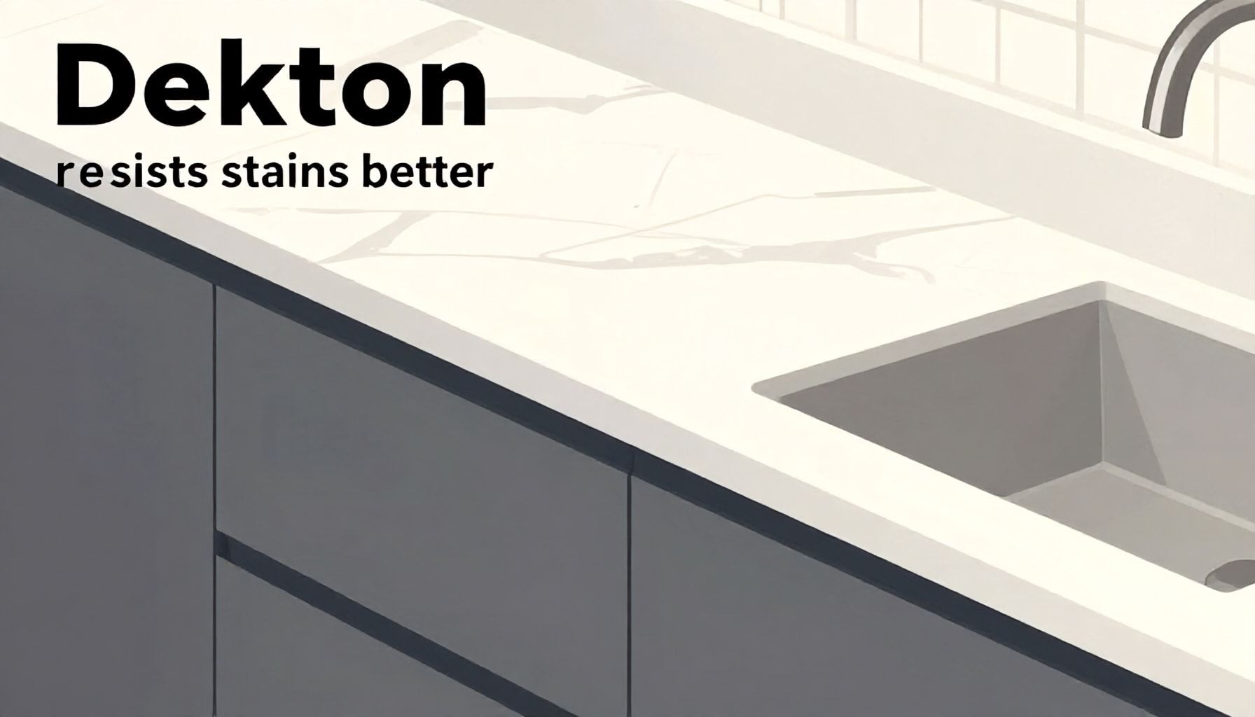 Dekton : la surface ultra-résistante pour vos espaces 2 Pourquoi Dekton résiste-t-il mieux aux taches que les autres matériaux de comptoir
