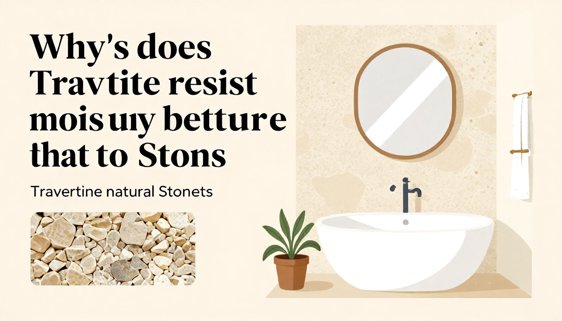 Pourquoi le travertin résiste-t-il à l'humidité mieux que d'autres pierres naturelles