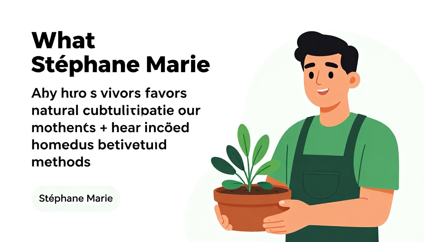 Pourquoi Stéphane Marie privilégie les méthodes de culture naturelles