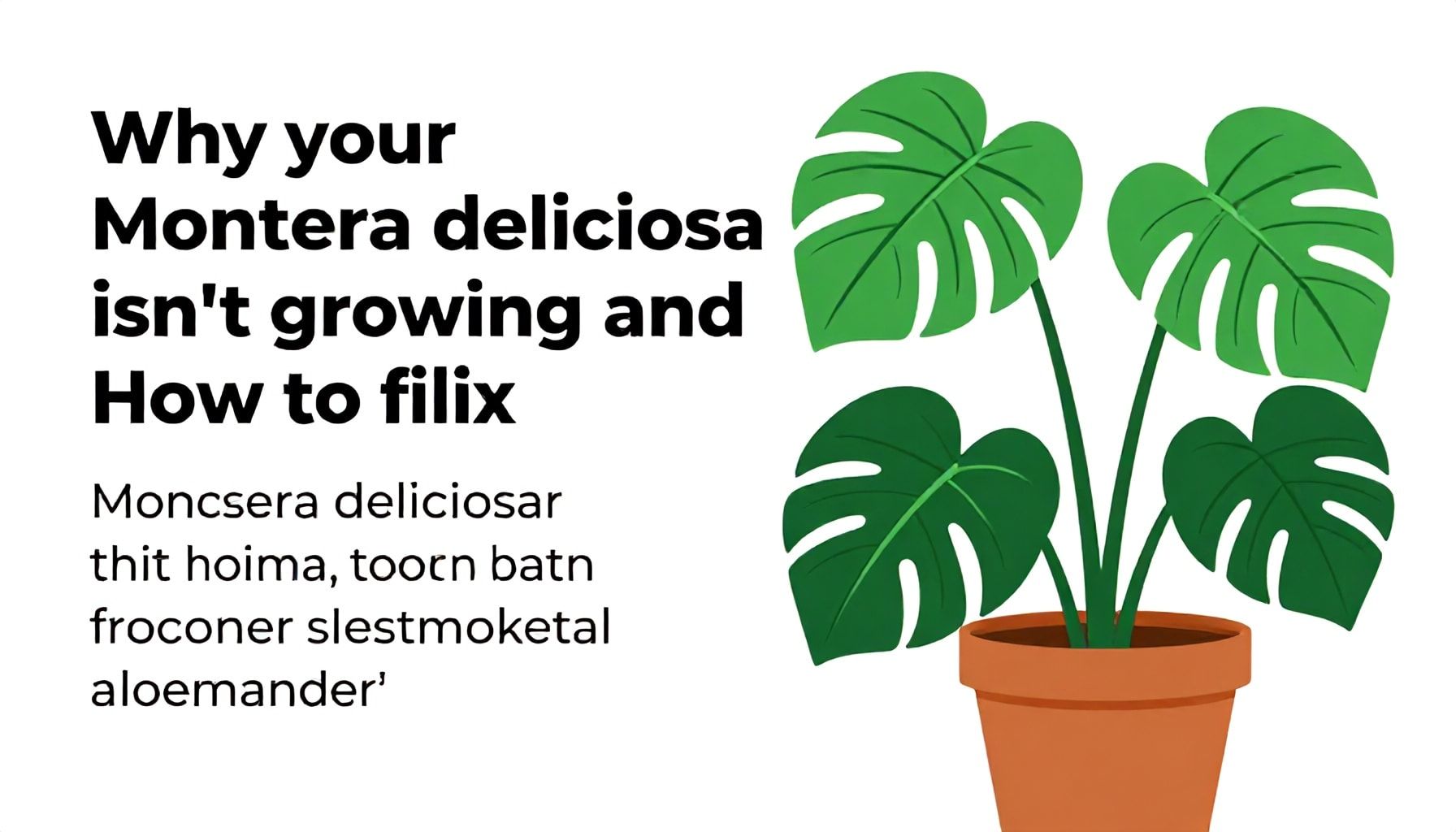 Pourquoi votre monstera deliciosa ne pousse pas et comment y remédier