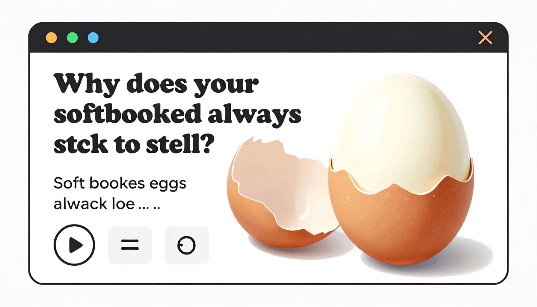 Pourquoi votre œuf coque colle-t-il toujours à la coquille ?