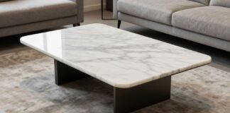 Marbre élégant : le choix parfait pour votre table basse