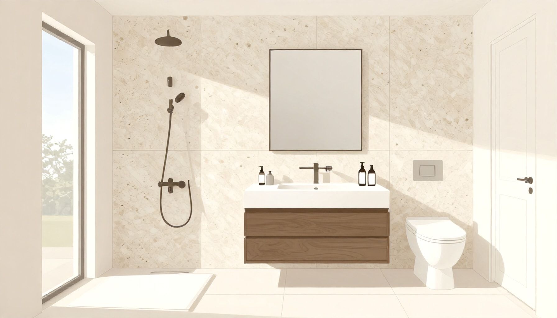 Transformez votre salle de bain en spa avec ces idées de design en travertin