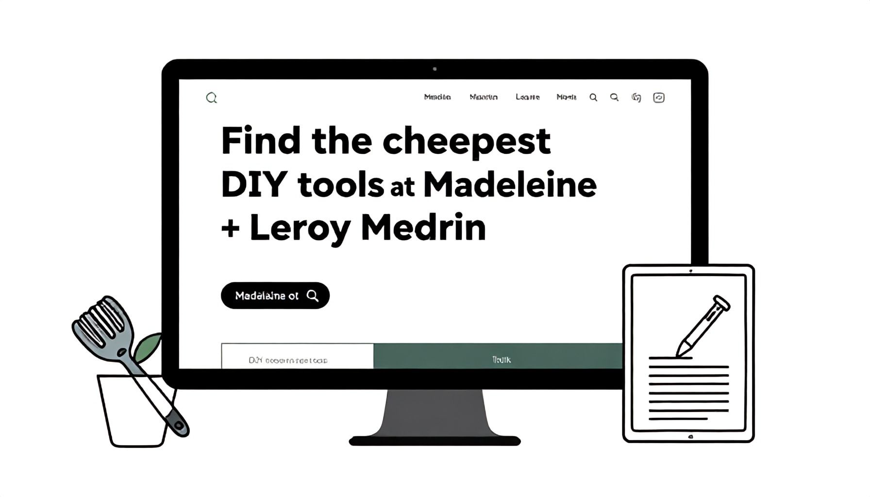 Trouvez les outils de bricolage les moins chers à Madeleine