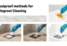Joints de carrelage impeccables : 5 méthodes efficaces pour les nettoyer