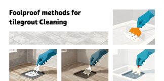 Joints de carrelage impeccables : 5 méthodes efficaces pour les nettoyer